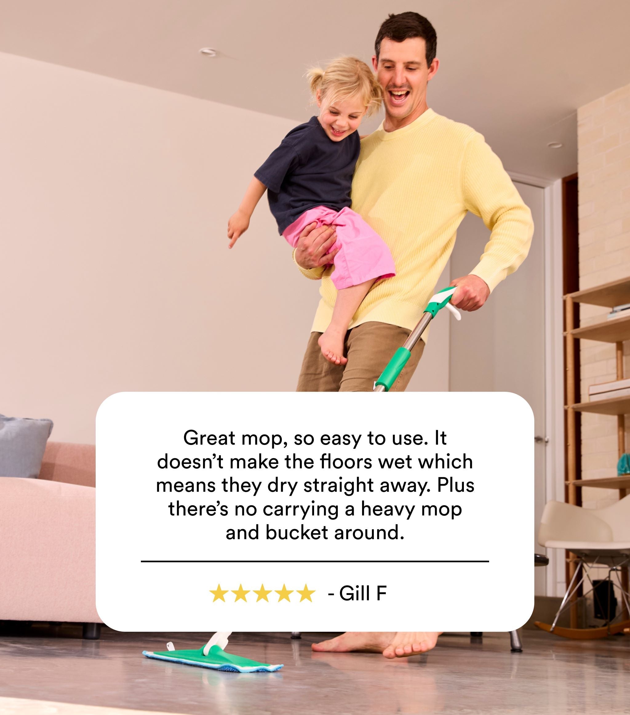 Spray Mop & Mop Pads 5pk