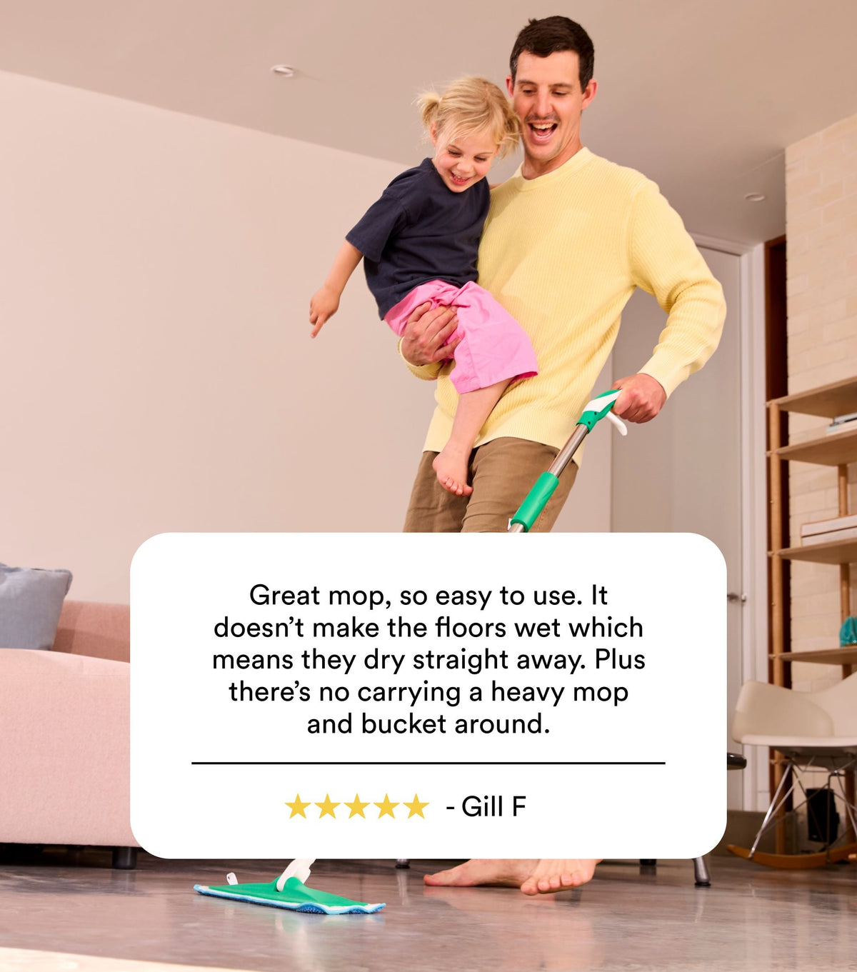 Spray Mop & 5 Pads (Discounted Price)